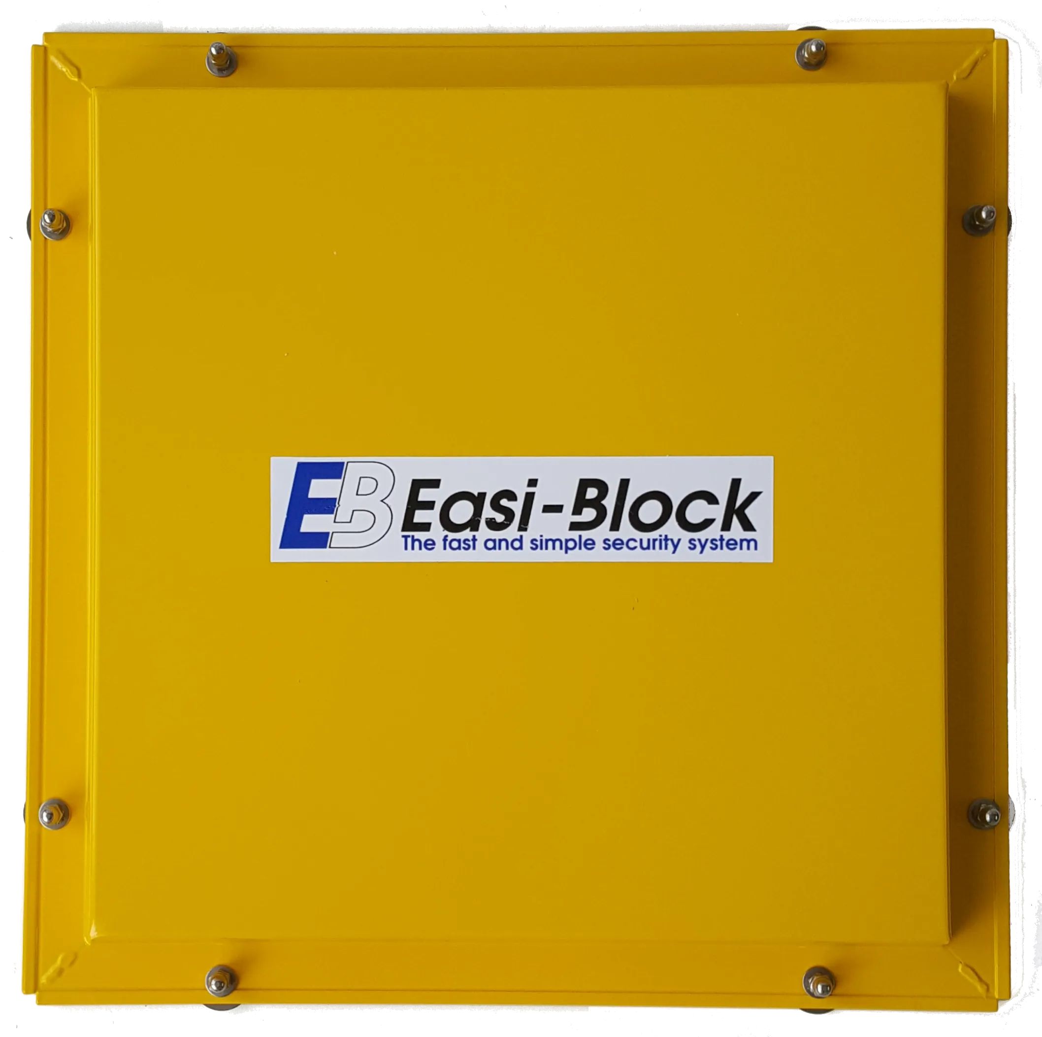 Easi-Block vision panel protection plate installed on access door