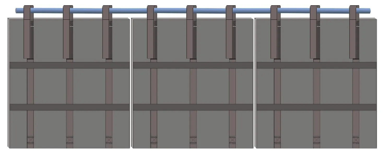 Type 2 — Rail and low level protection plate carriers (CAD mockup)